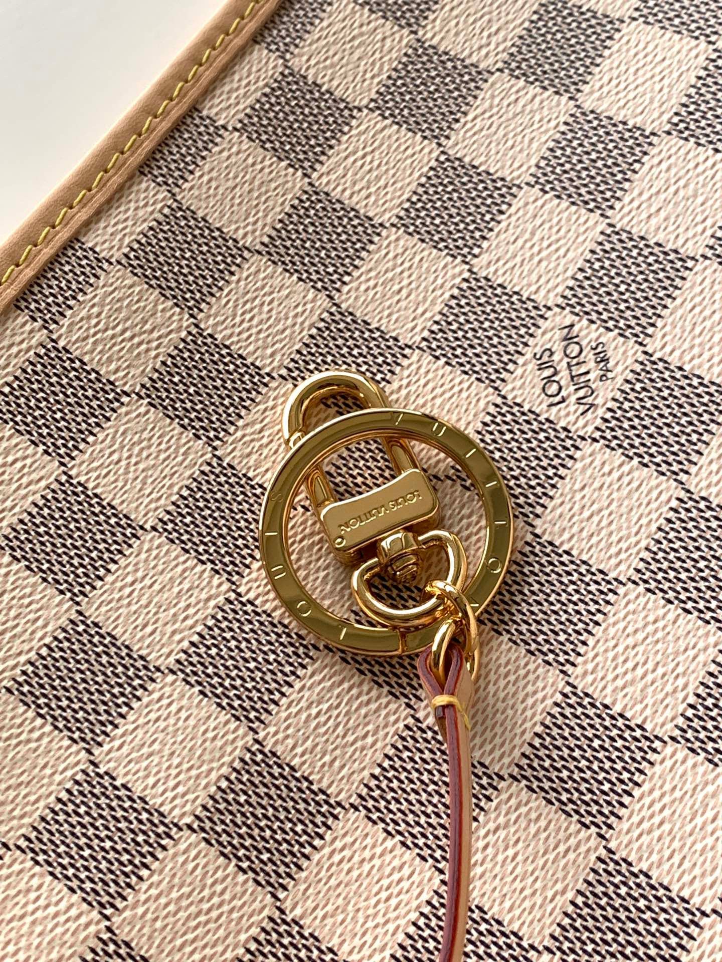LV 2026 Artsy Bag 46cm Grey Cream Damier Azur Canvas