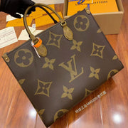Louis Vuitton 2026 OnTheGo GM Bag 41cm Brown Beige Monogram Canvas Leather