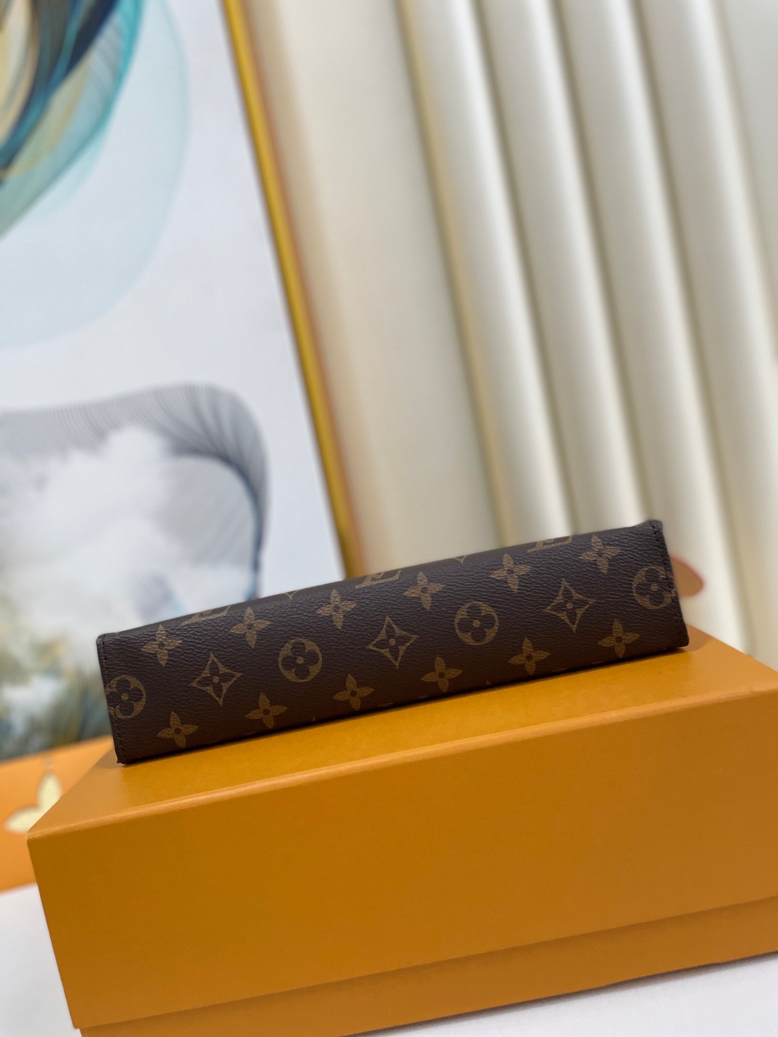 Louis Vuitton Toiletry Pouch 26 Brown Monogram Canvas Cowhide
