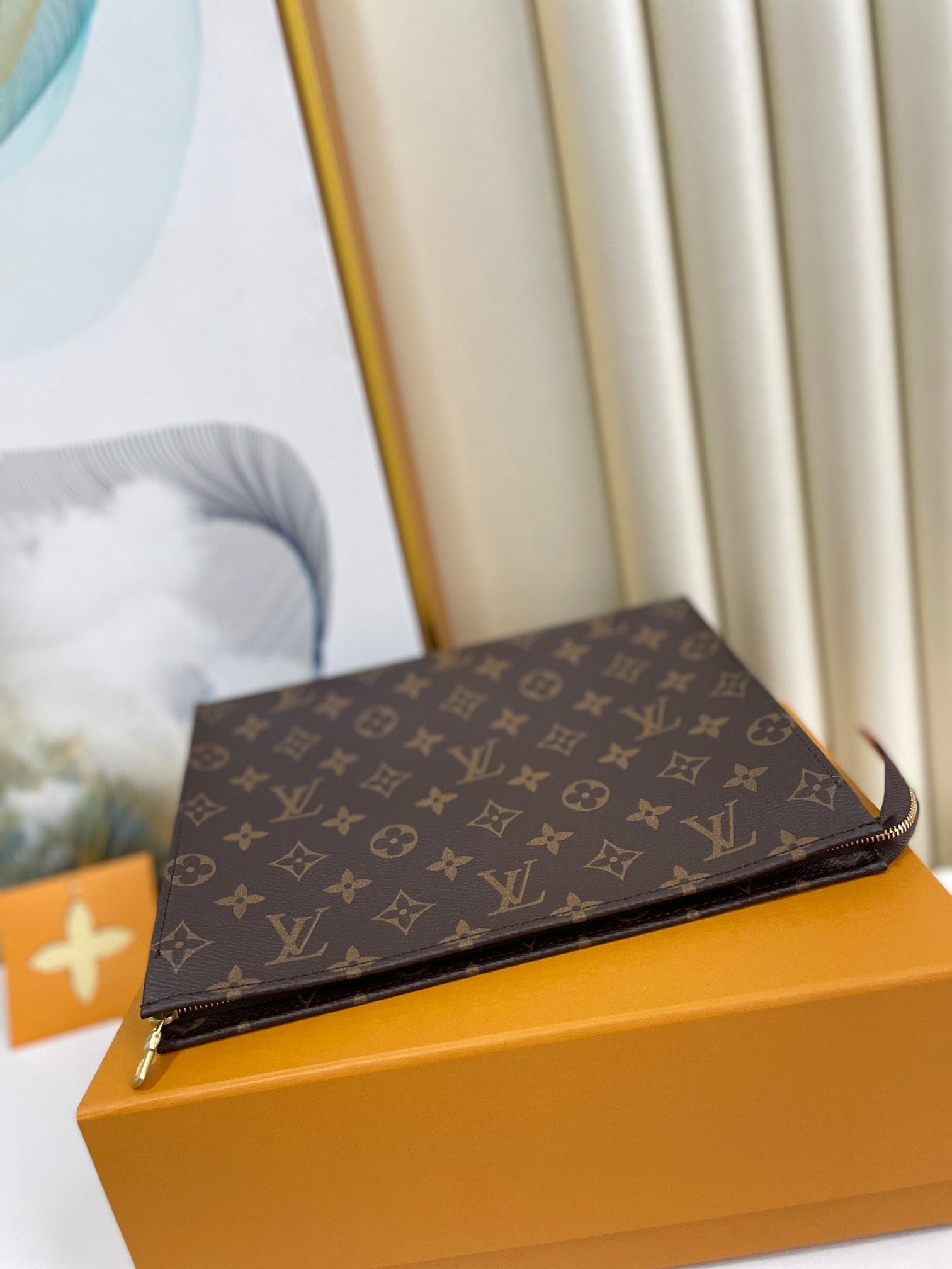 Louis Vuitton Toiletry Pouch 26 Brown Monogram Canvas Cowhide