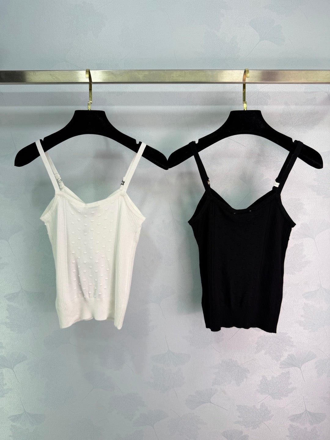 Chanel 2026 Camisole Black and White Cotton