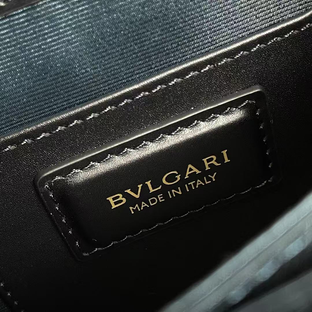 Bulgari Serpenti Forever Bag 20cm Black Lambskin