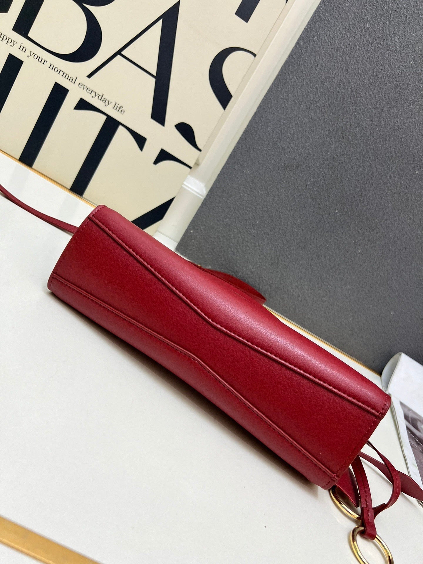 Alaia 2026 Le Click Medium Bag 25cm Red Leather