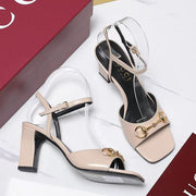 Gucci Signora Sandal 85mm Nude Sheepskin