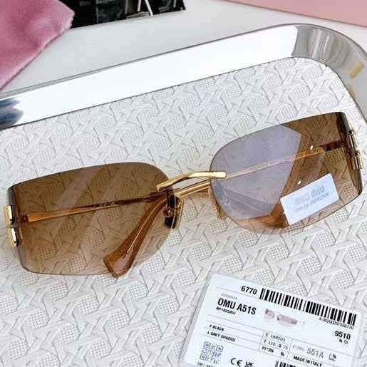 Miumiu Sunglasses Brown Acetate