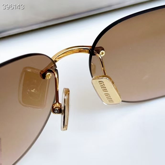 Miumiu Sunglasses Brown Acetate