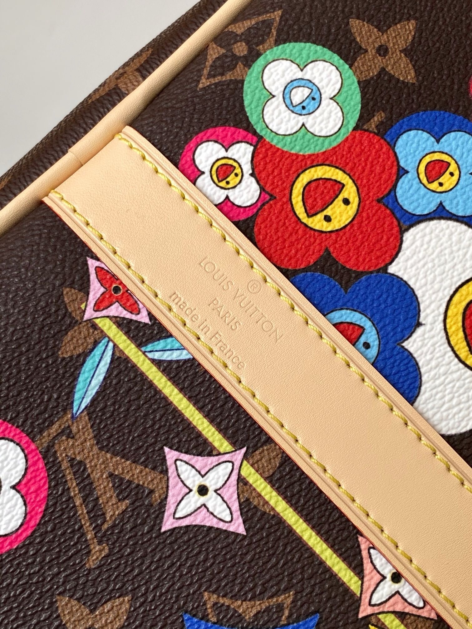 Louis Vuitton x Takashi Murakami 2026 Keepall Bandoulière 45 Brown Leather Canvas