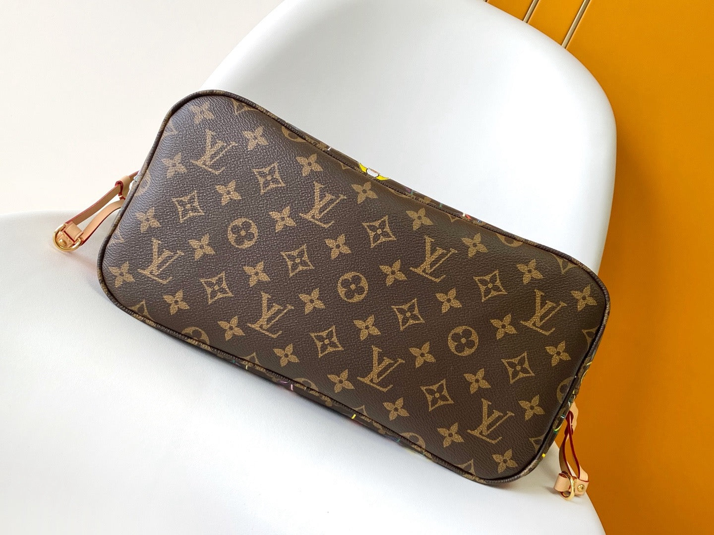 Louis Vuitton x Takashi Murakami 2026 Neverfull MM Bag 31cm Brown Leather Canvas