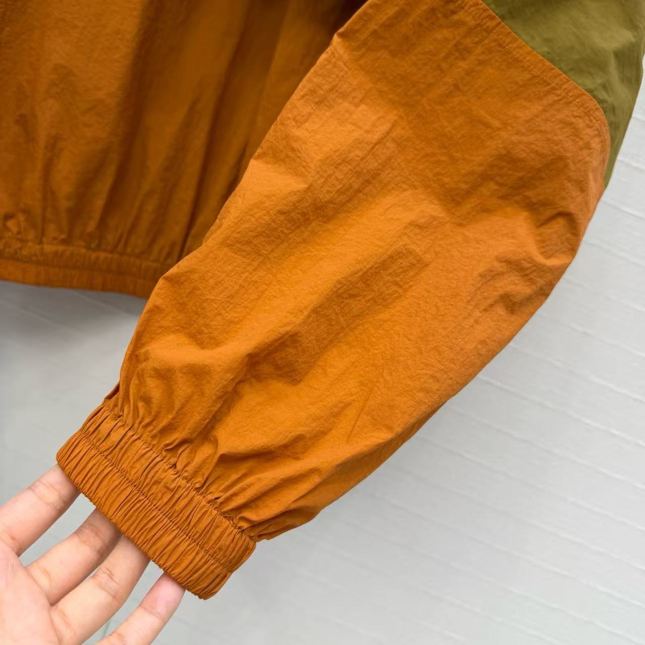 YSL 2026 Windbreaker Green Brown Nylon