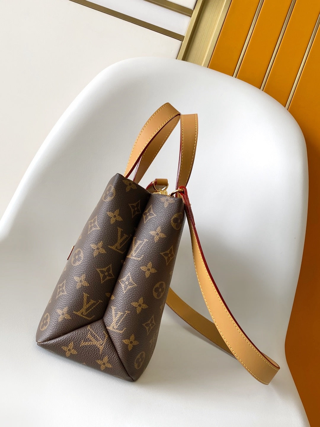 Louis Vuitton 2026 Shopper Tote Bag 25cm Brown Cowhide