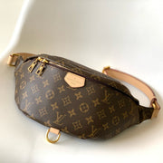 Louis Vuitton 2026 Monogram Bumbag 37cm Brown Canvas Leather