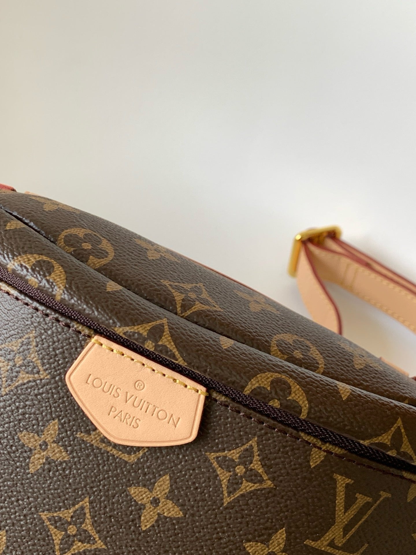 Louis Vuitton 2026 Monogram Bumbag 37cm Brown Canvas Leather
