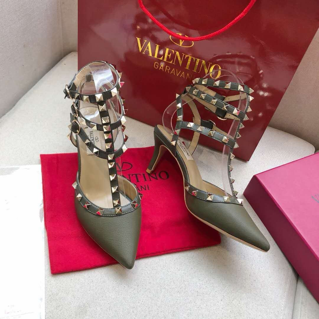 Valentino Rockstud Caged Pump 65mm Leather