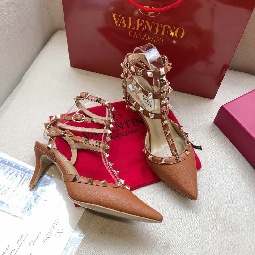 Valentino Rockstud Caged Pump 65mm Leather