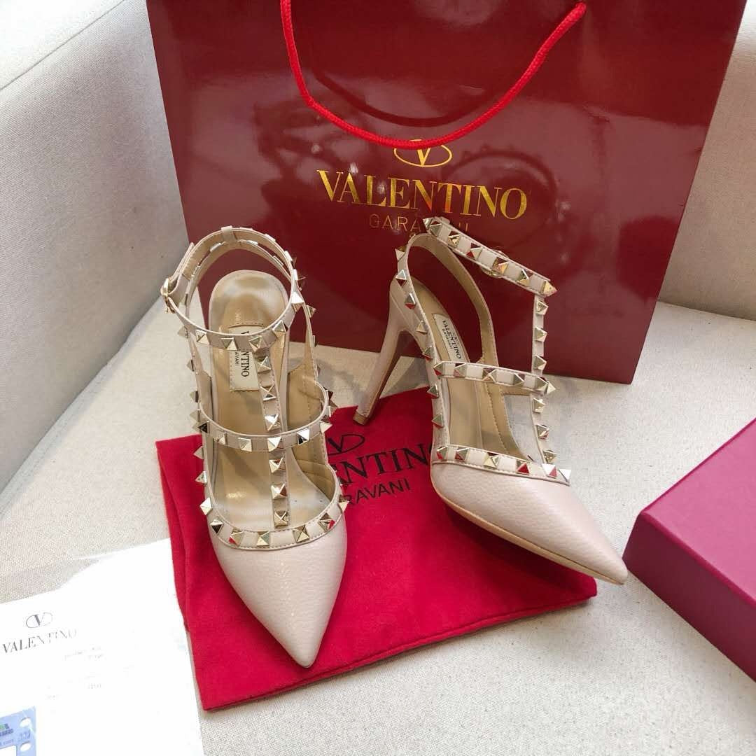 Valentino Rockstud Caged Pump 95mm Leather