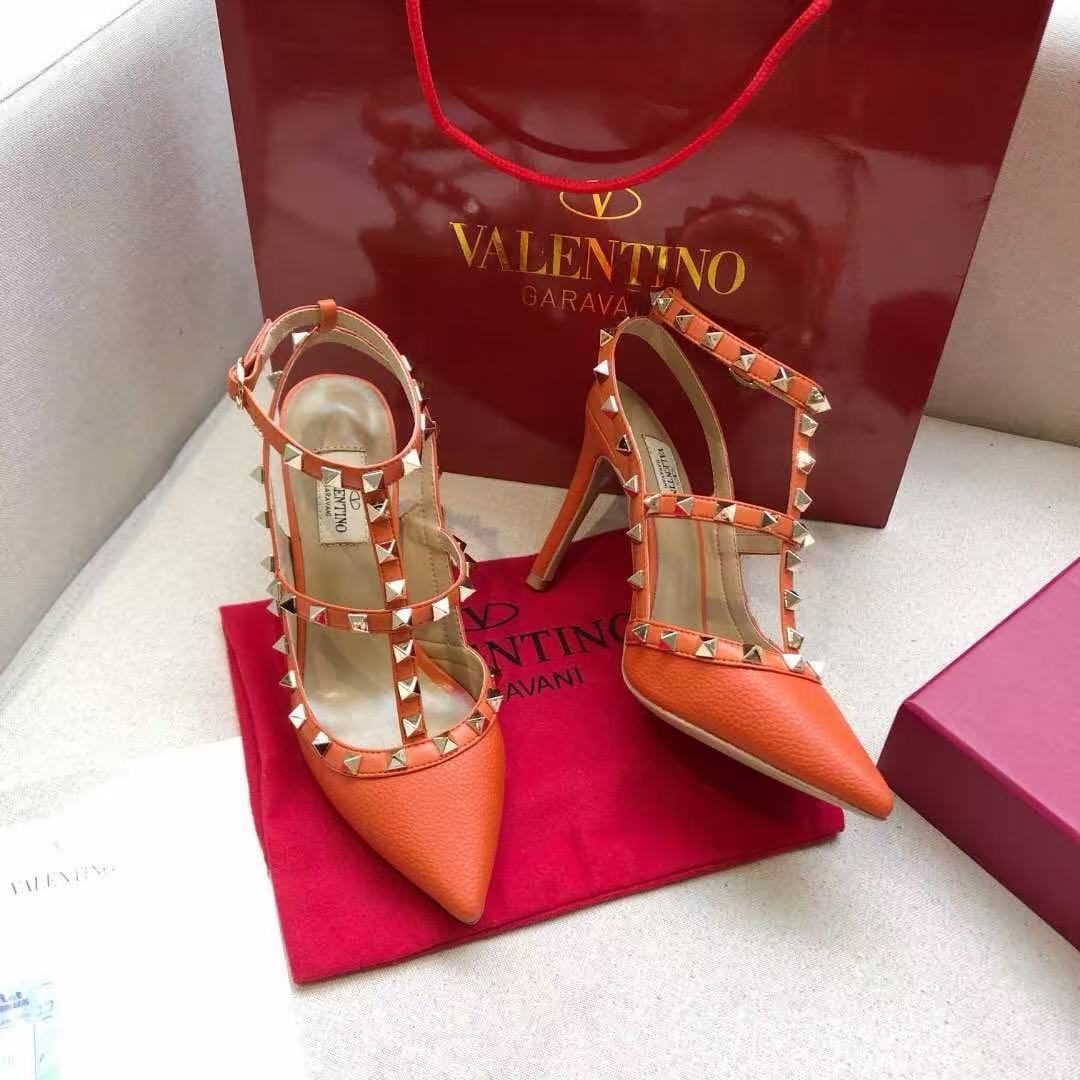 Valentino Rockstud Caged Pump 95mm Leather
