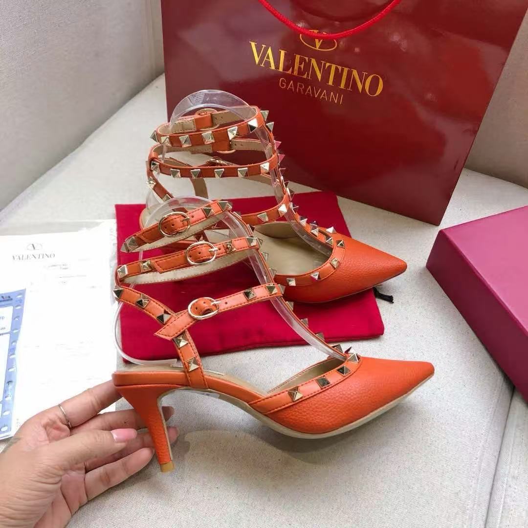 Valentino Rockstud Caged Pump 65mm Leather