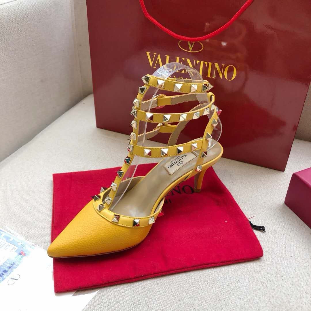 Valentino Rockstud Caged Pump 65mm Leather