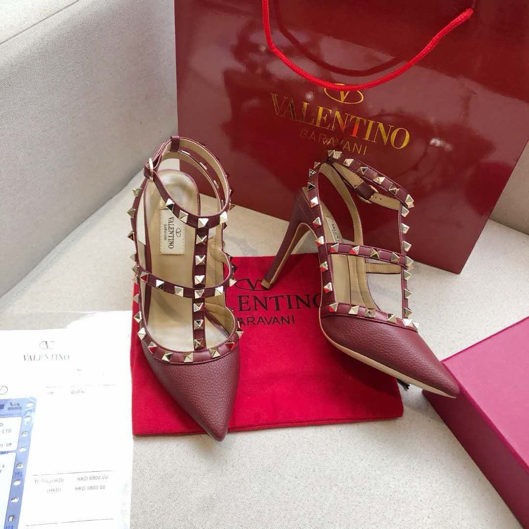 Valentino Rockstud Caged Pump 95mm Leather