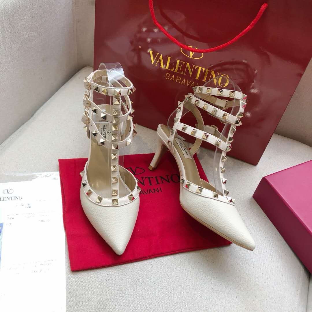 Valentino Rockstud Caged Pump 65mm Leather