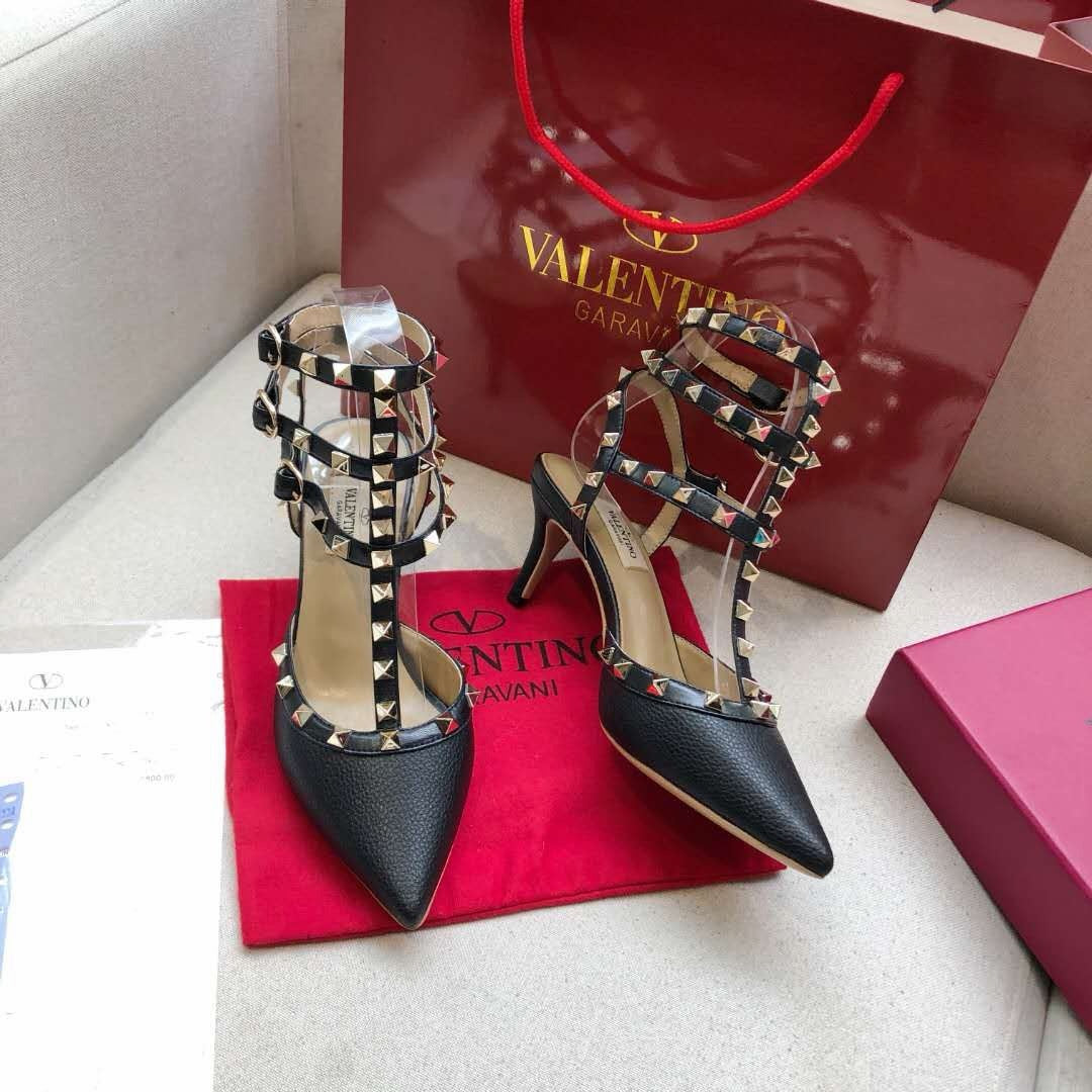 Valentino Rockstud Caged Pump 65mm Leather