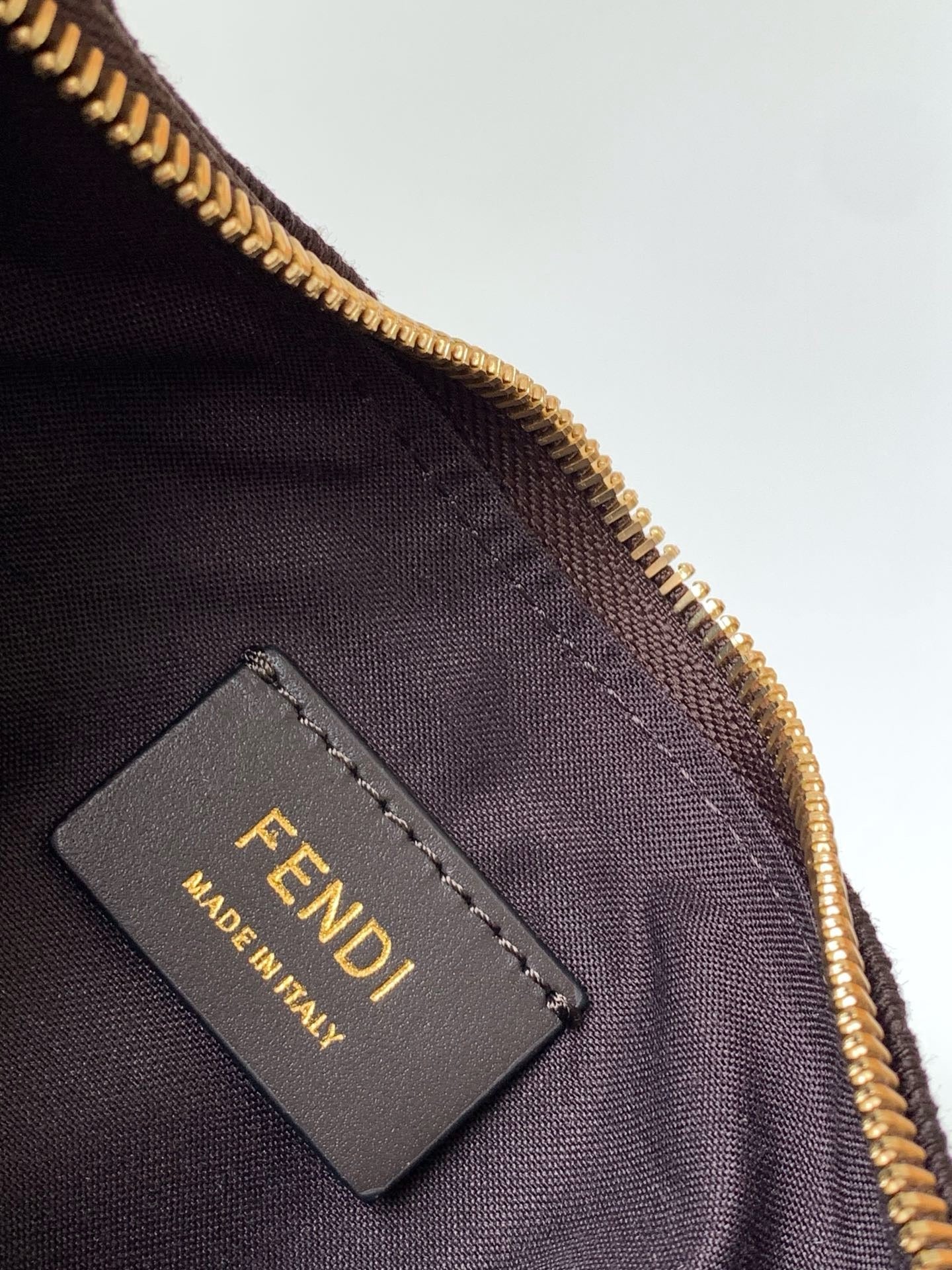 Fendi 2026 Fendigraphy Bag 20cm Brown Fabric Leather