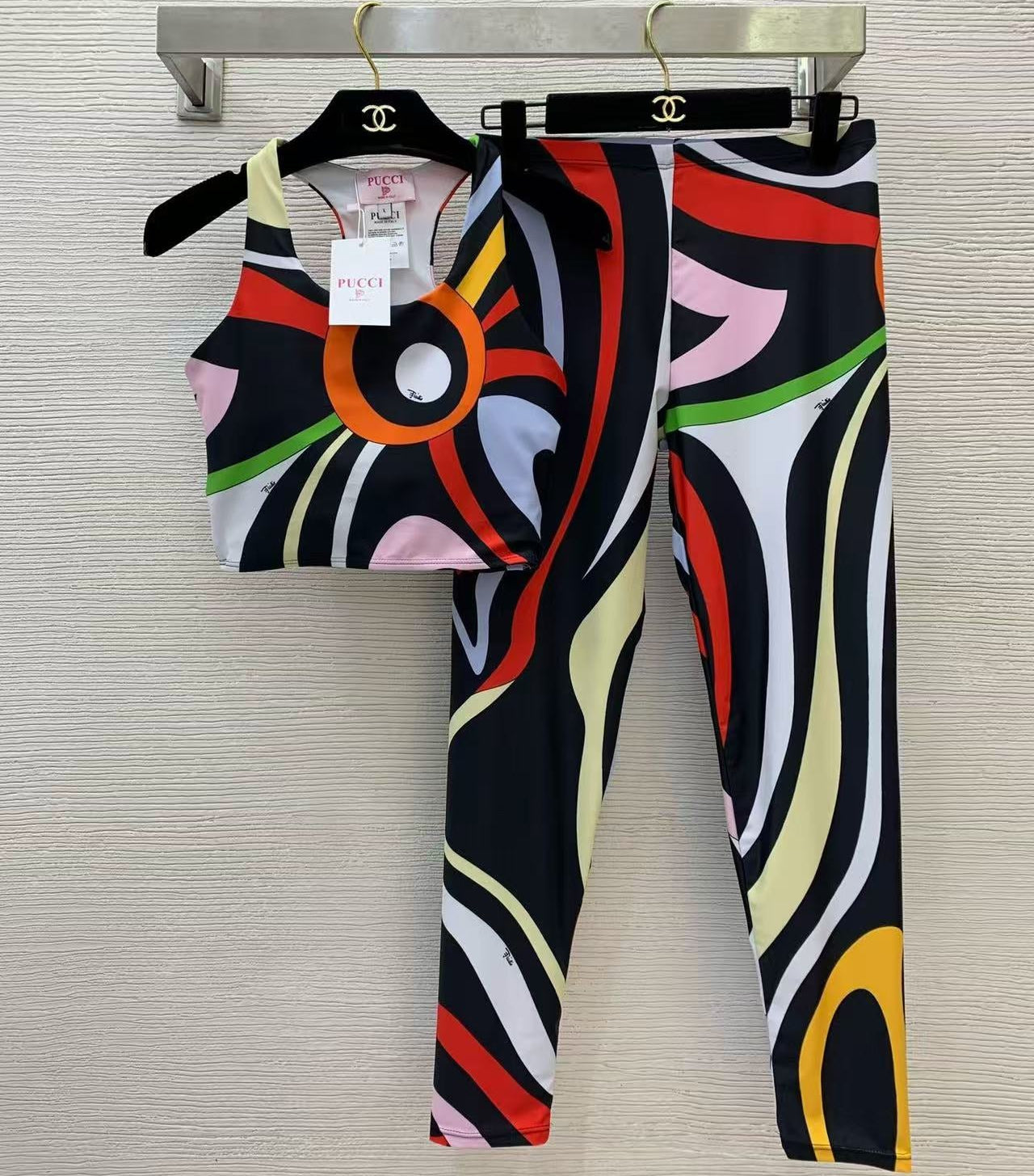 Pucci 2026 Two-piece Tracksuit Multi-colored Cotton