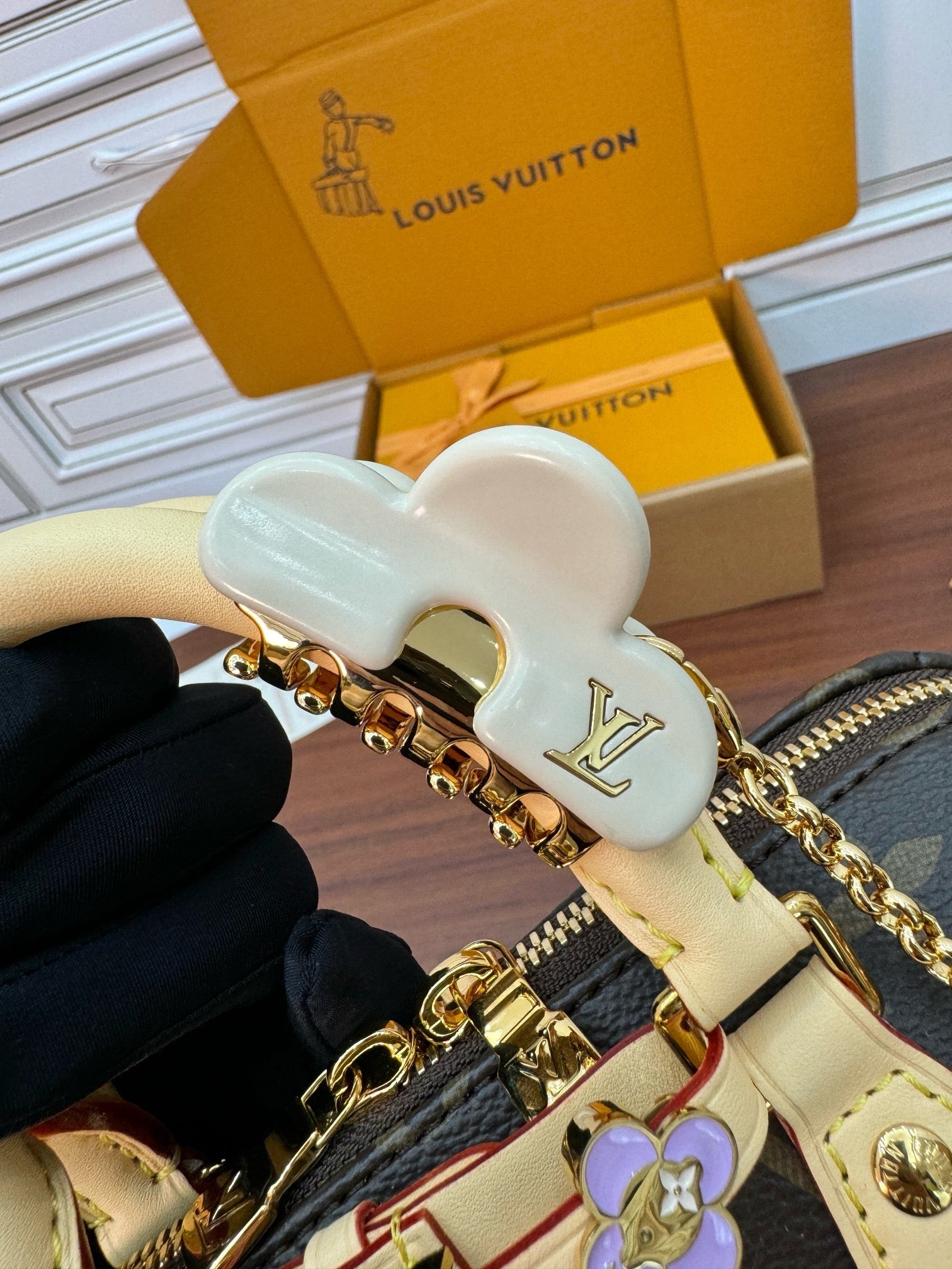 Louis Vuitton 2026 Speedy Bag 18cm Brown Leather Canvas