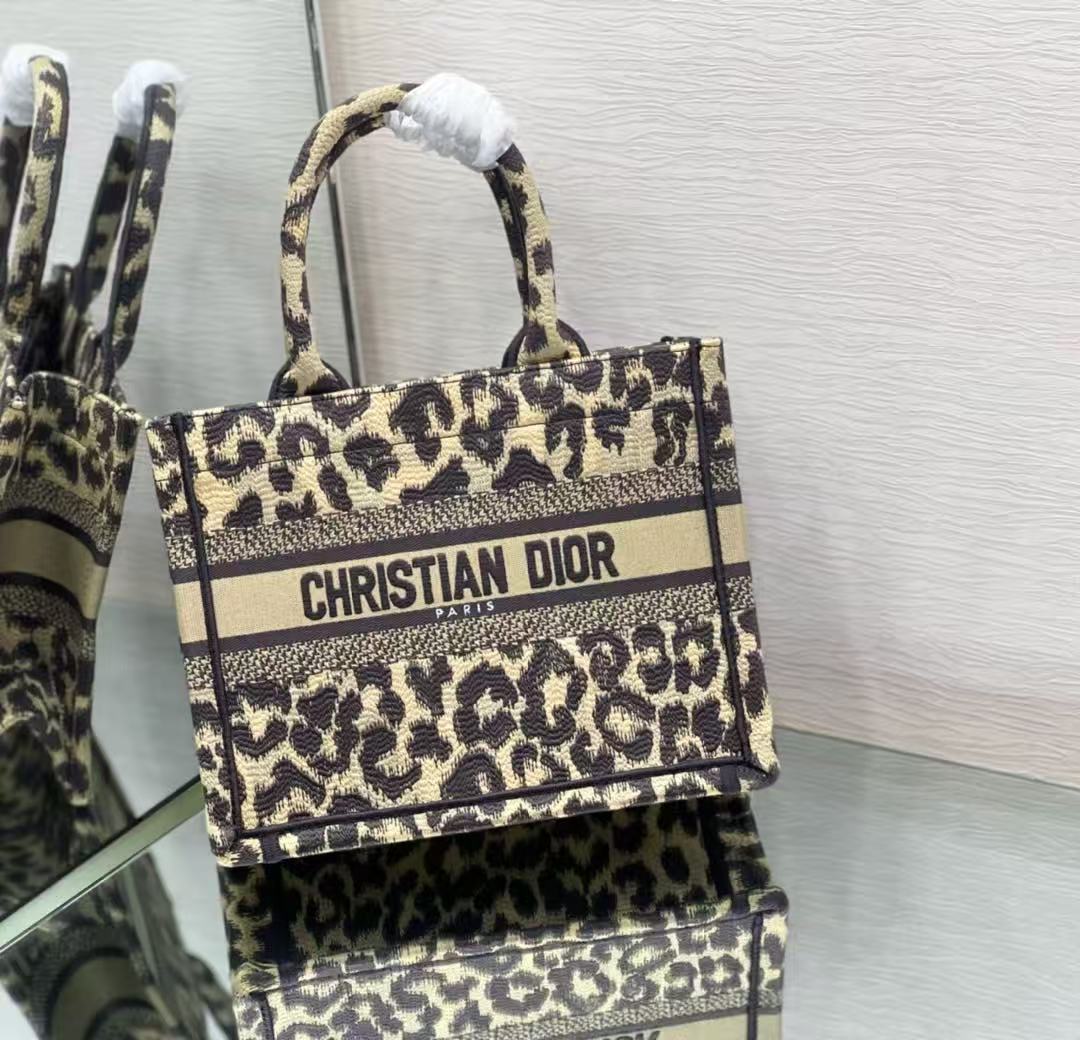 Dior 2026 Book Tote Bag 26cm "Beige Multicolor Mizza" Canvas