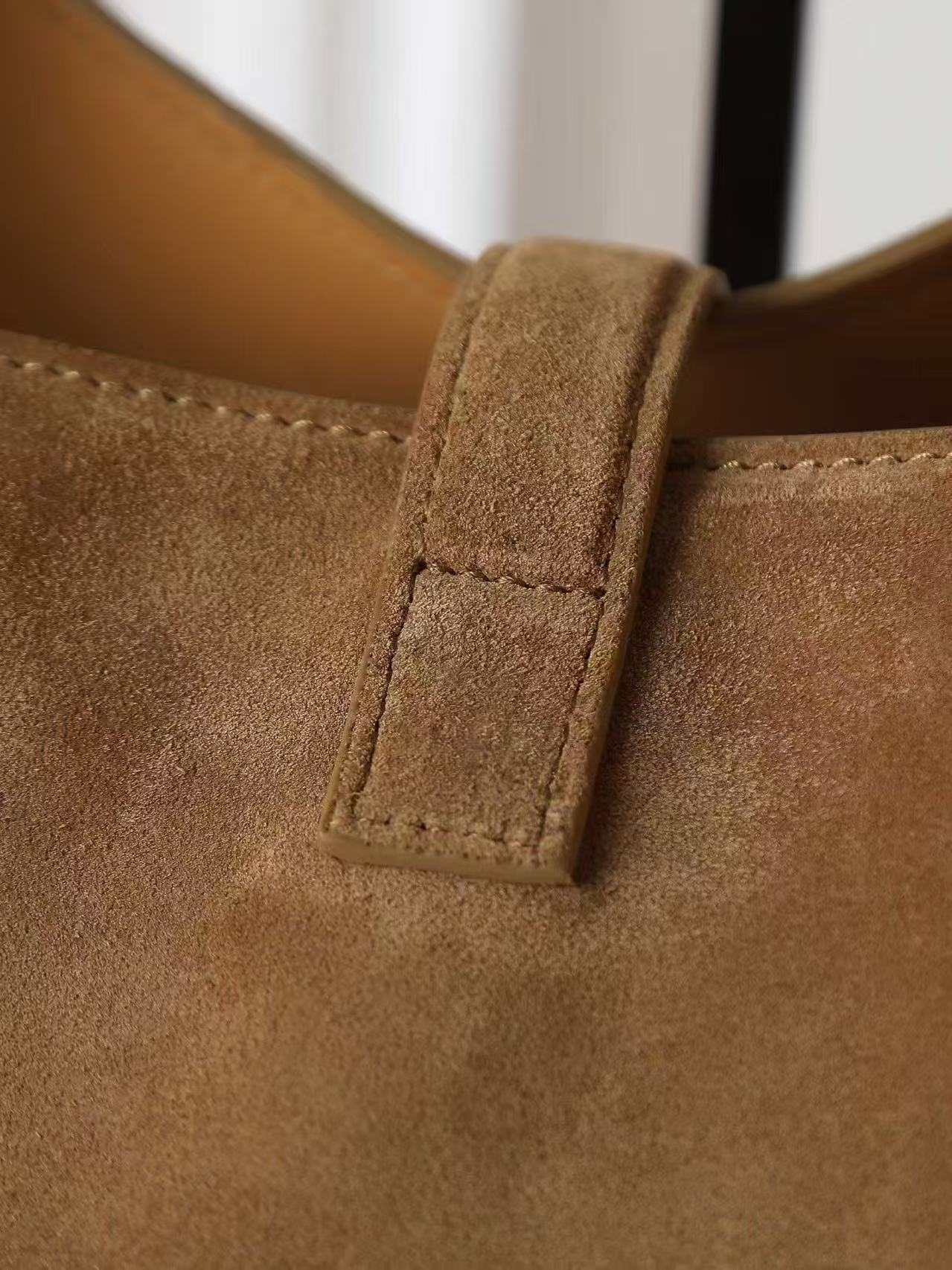 YSL 2026 Tote Bag 50cm Brown Suede
