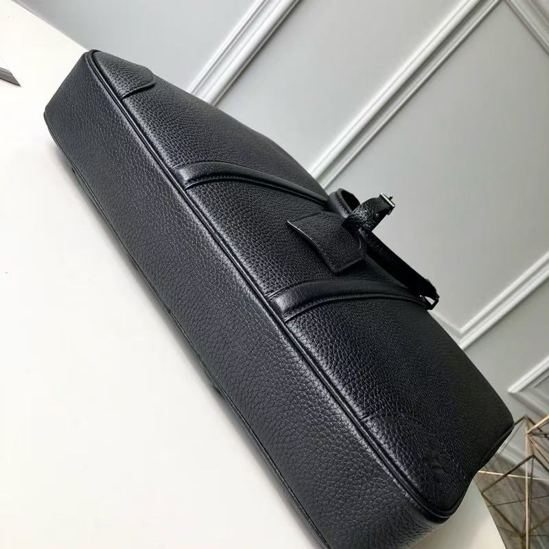 Louis Vuitton 2026 Porte-Documents Voyage PM Bag Black Cowhide