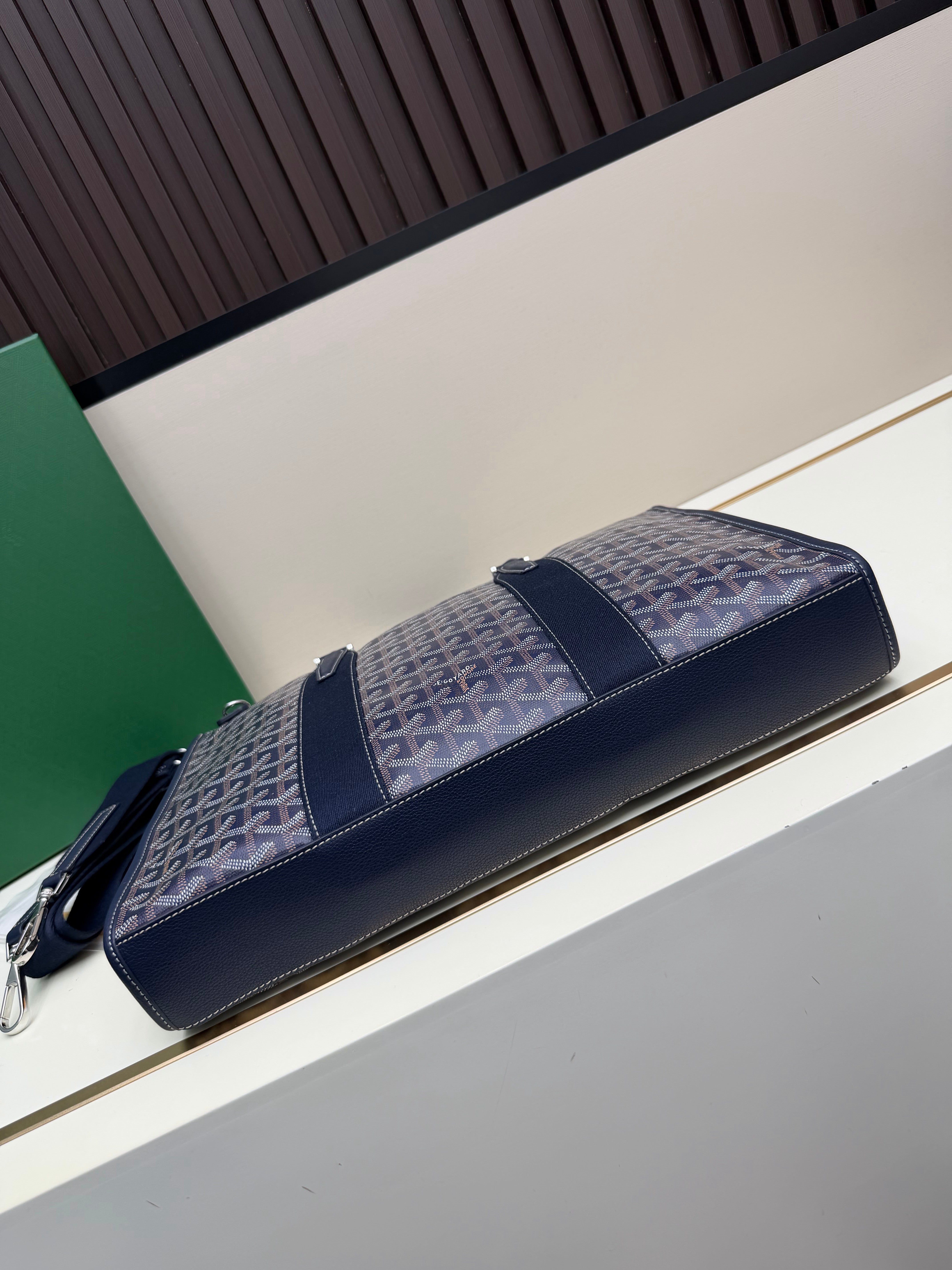 Goyard 2026 Morvan Document Bag 39cm Goyardine Canvas