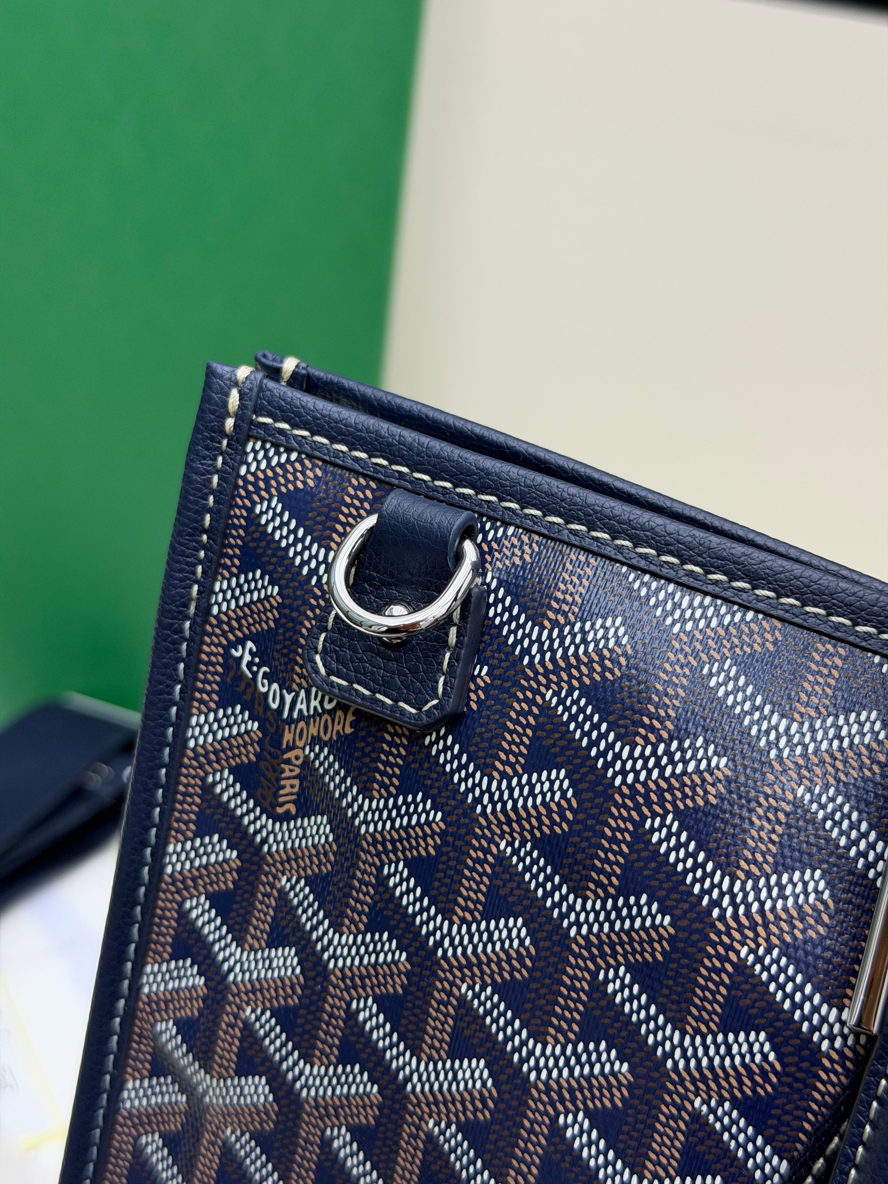 Goyard 2026 Morvan Document Bag 39cm Goyardine Canvas