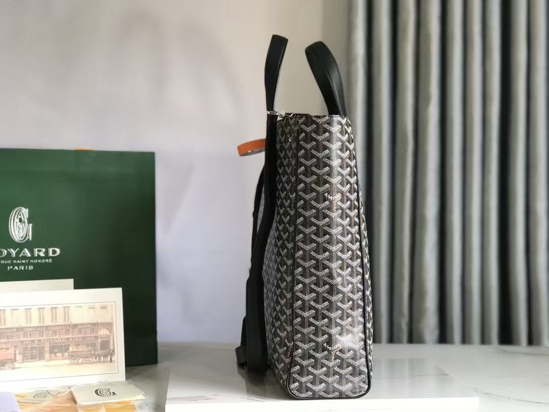 Goyard 2026 Voltaire Bag 38cm Black Goyardine Canvas