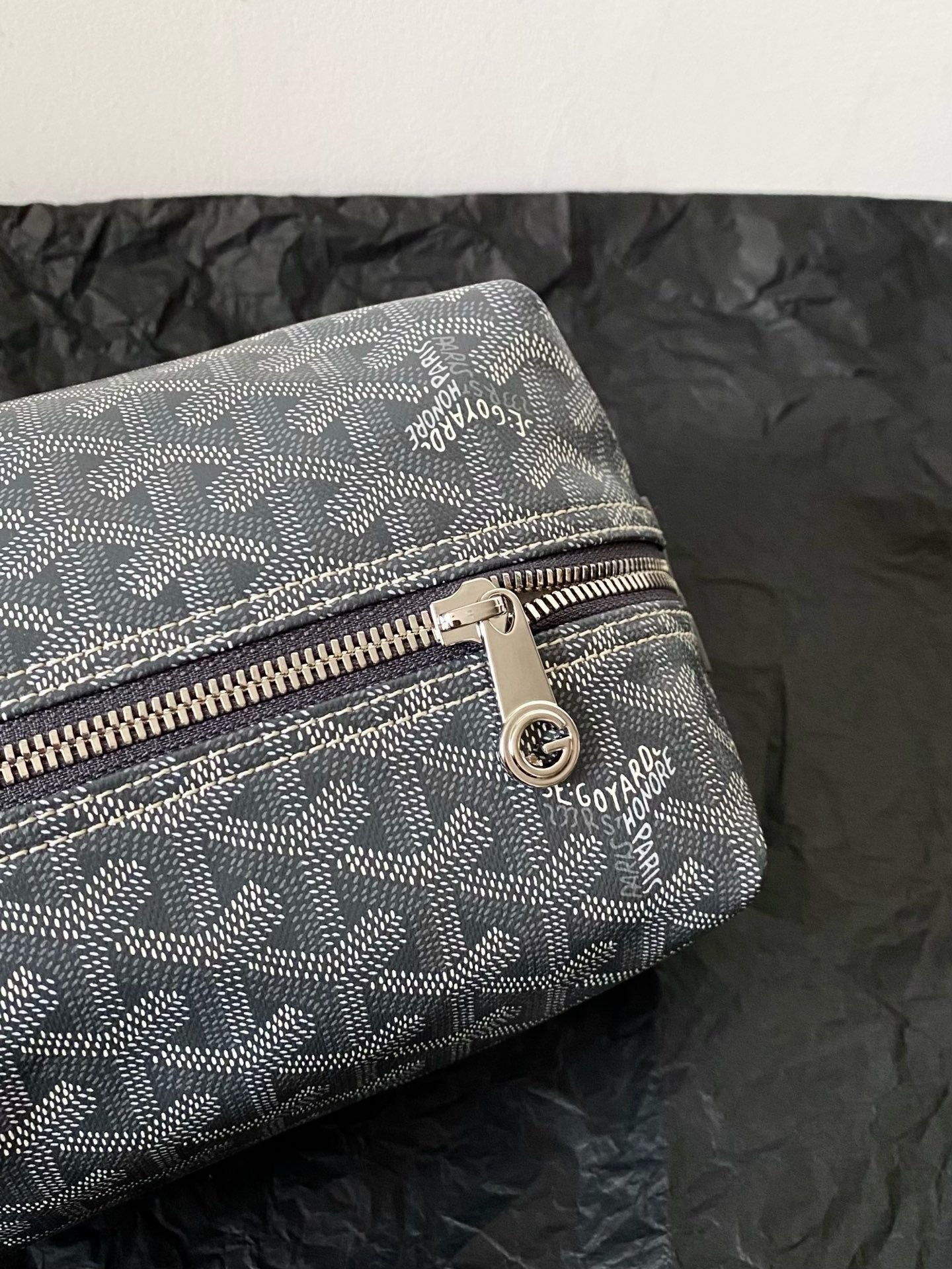 Goyard 2026 Goyard Boeing Toiletry Bag Grey Goyardine Canvas
