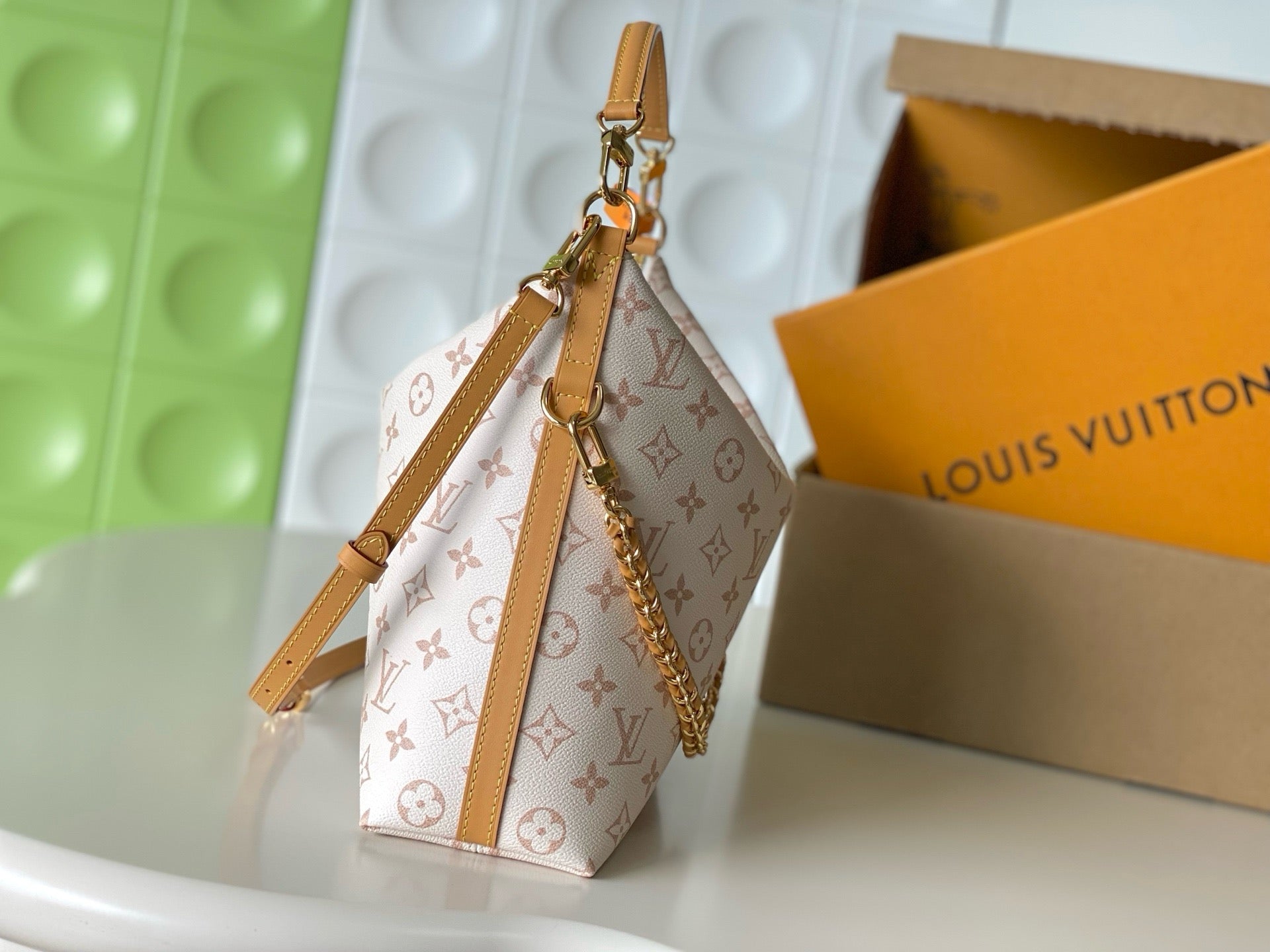 Louis Vuitton 2026 Multipass Monogram Bag 30cm Cream Canvas Calfskin