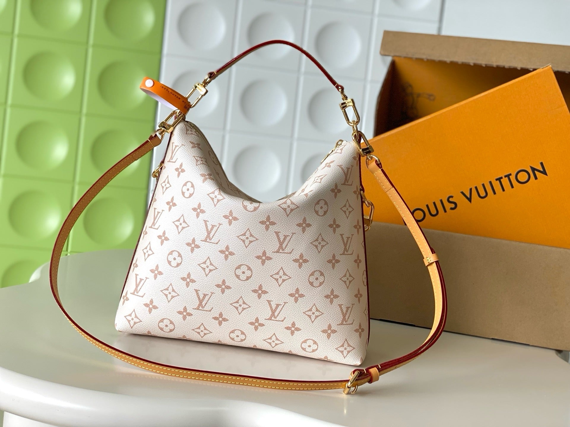 Louis Vuitton 2026 Multipass Monogram Bag 30cm Cream Canvas Calfskin