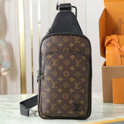 Louis Vuitton 2026 Avenue NM Bag 31cm Brown Black Canvas Cowhide