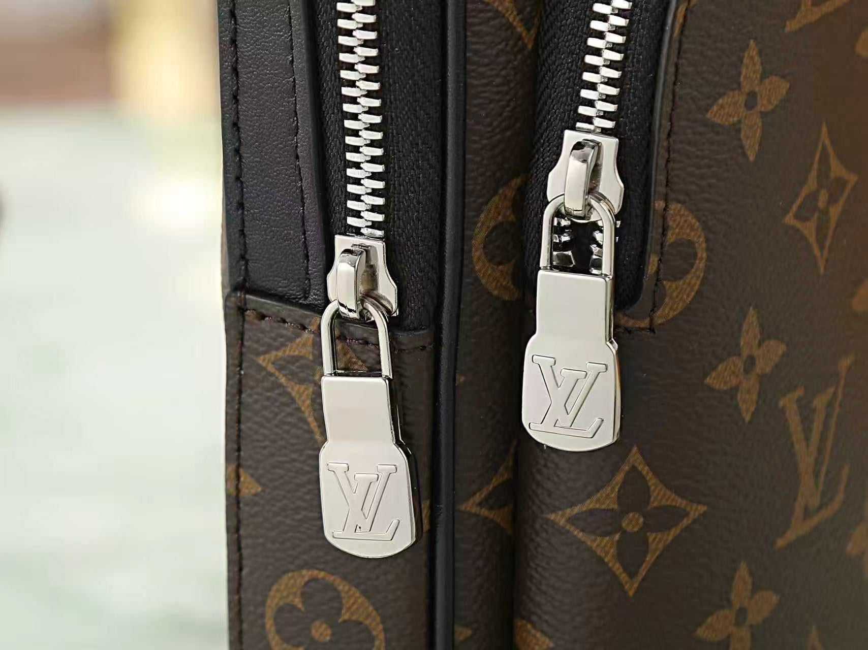 Louis Vuitton 2026 Avenue NM Bag 31cm Brown Black Canvas Cowhide