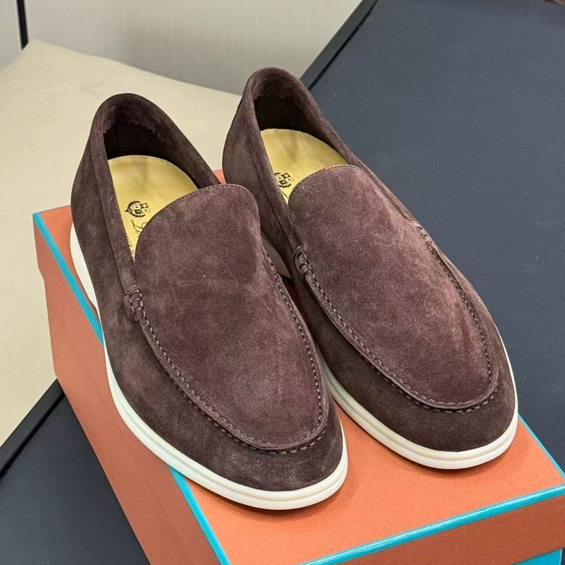 Loro Piana 2026 Summer Walk Loafer Brown Suede