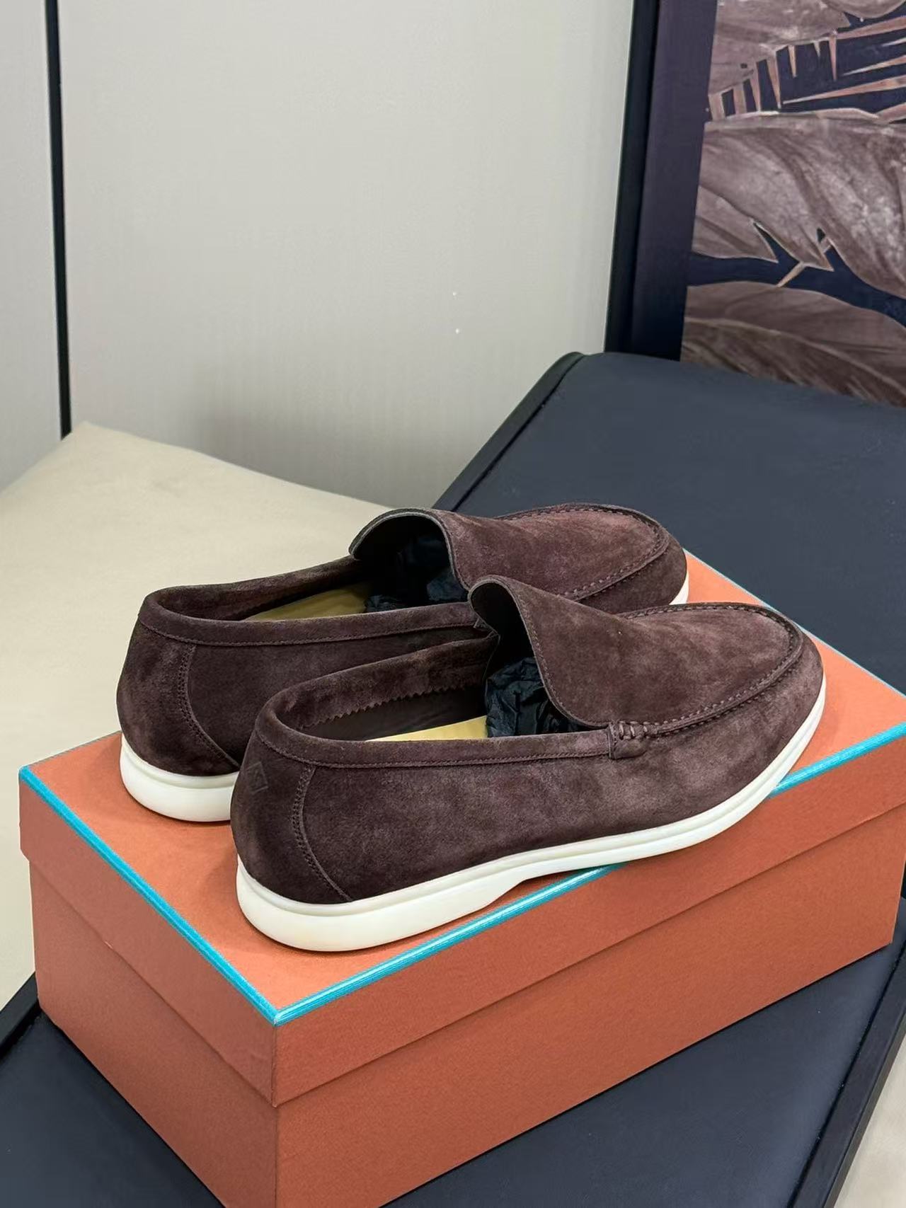 Loro Piana 2026 Summer Walk Loafer Brown Suede