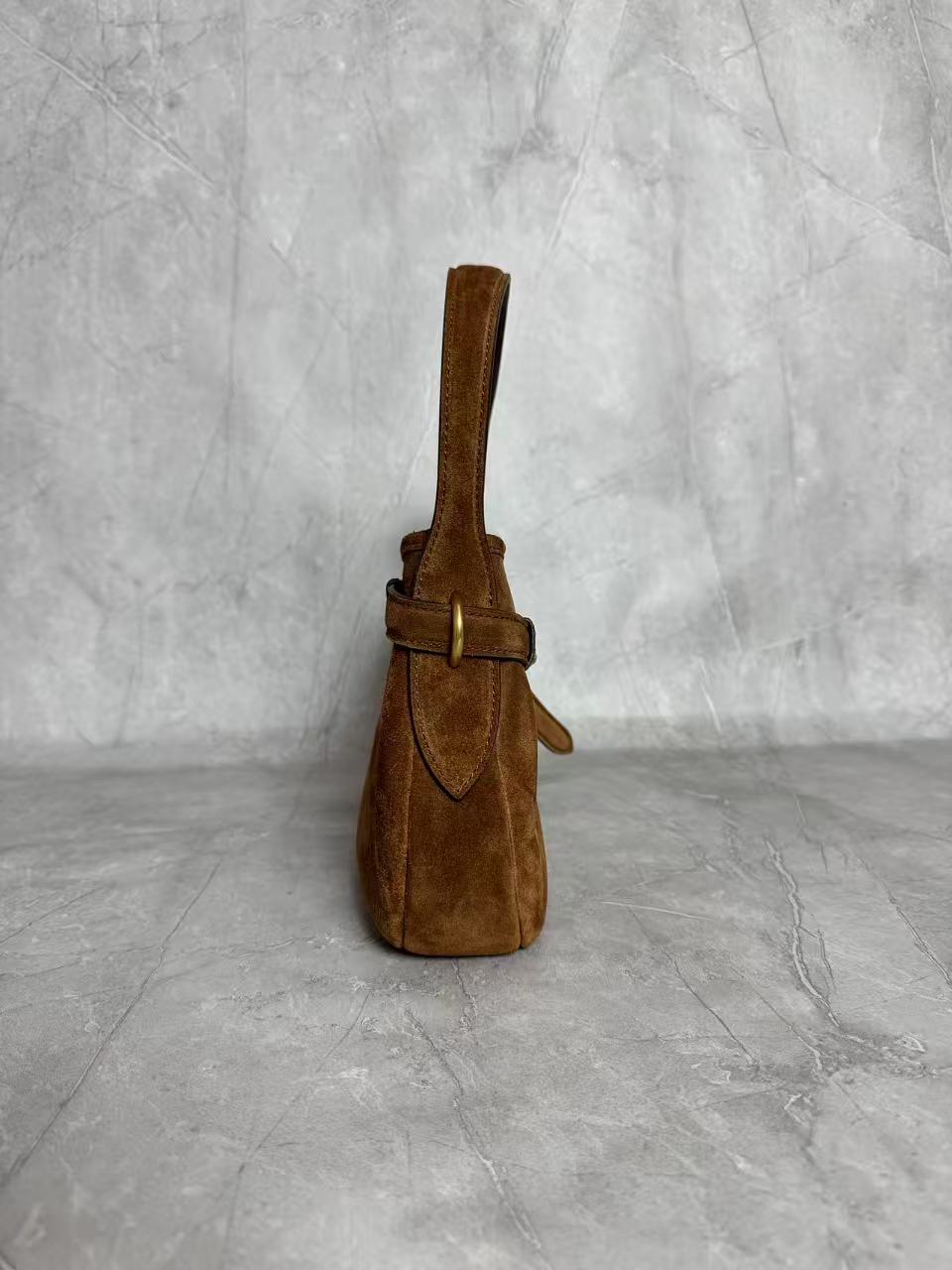 Miu Miu 2026 Aventure Bag 33cm Brown Suede Leather
