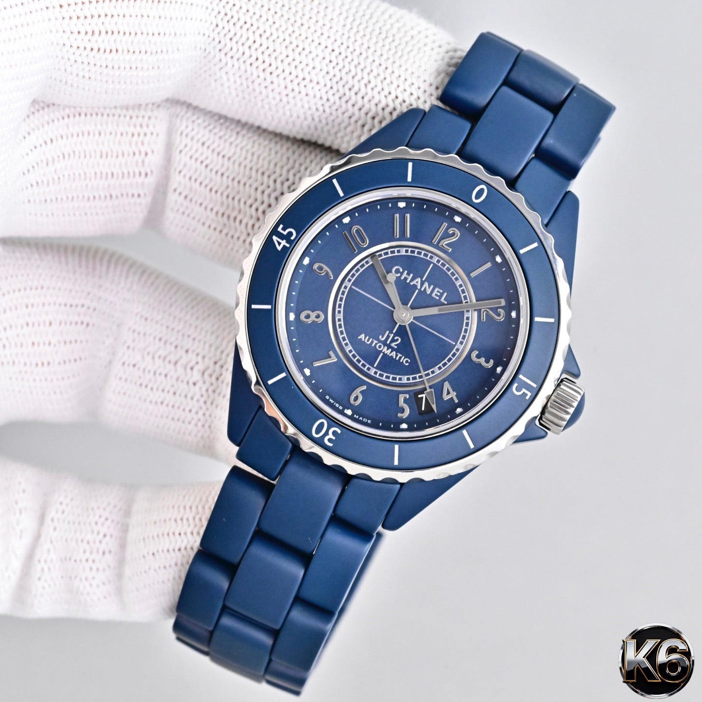 Chanel J12 Caliber 12.2 Blue Ceramic Watch