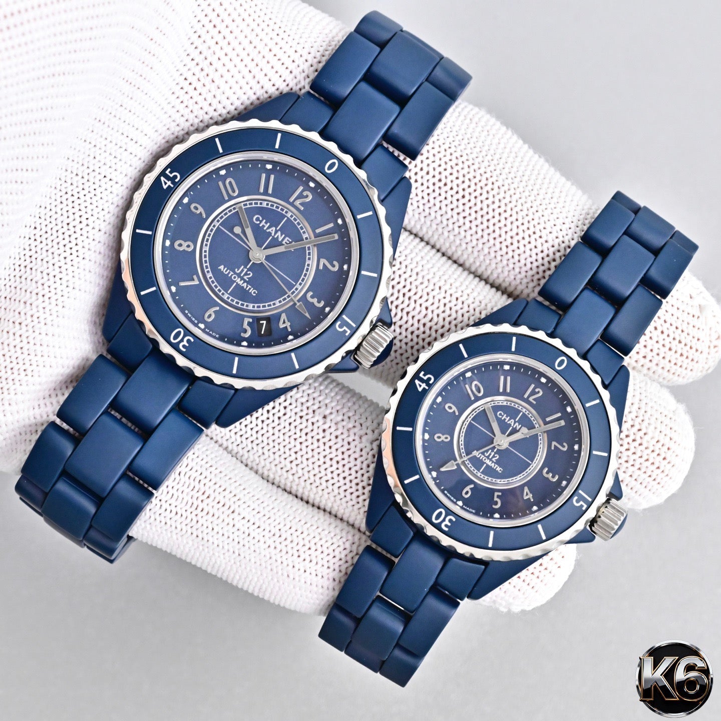Chanel J12 Caliber 12.2 Blue Ceramic Watch