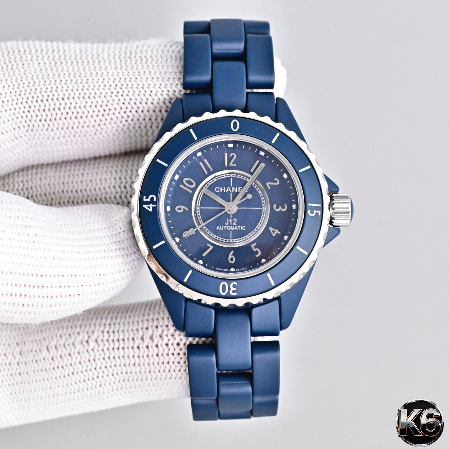 Chanel J12 Caliber 12.2 Blue Ceramic Watch