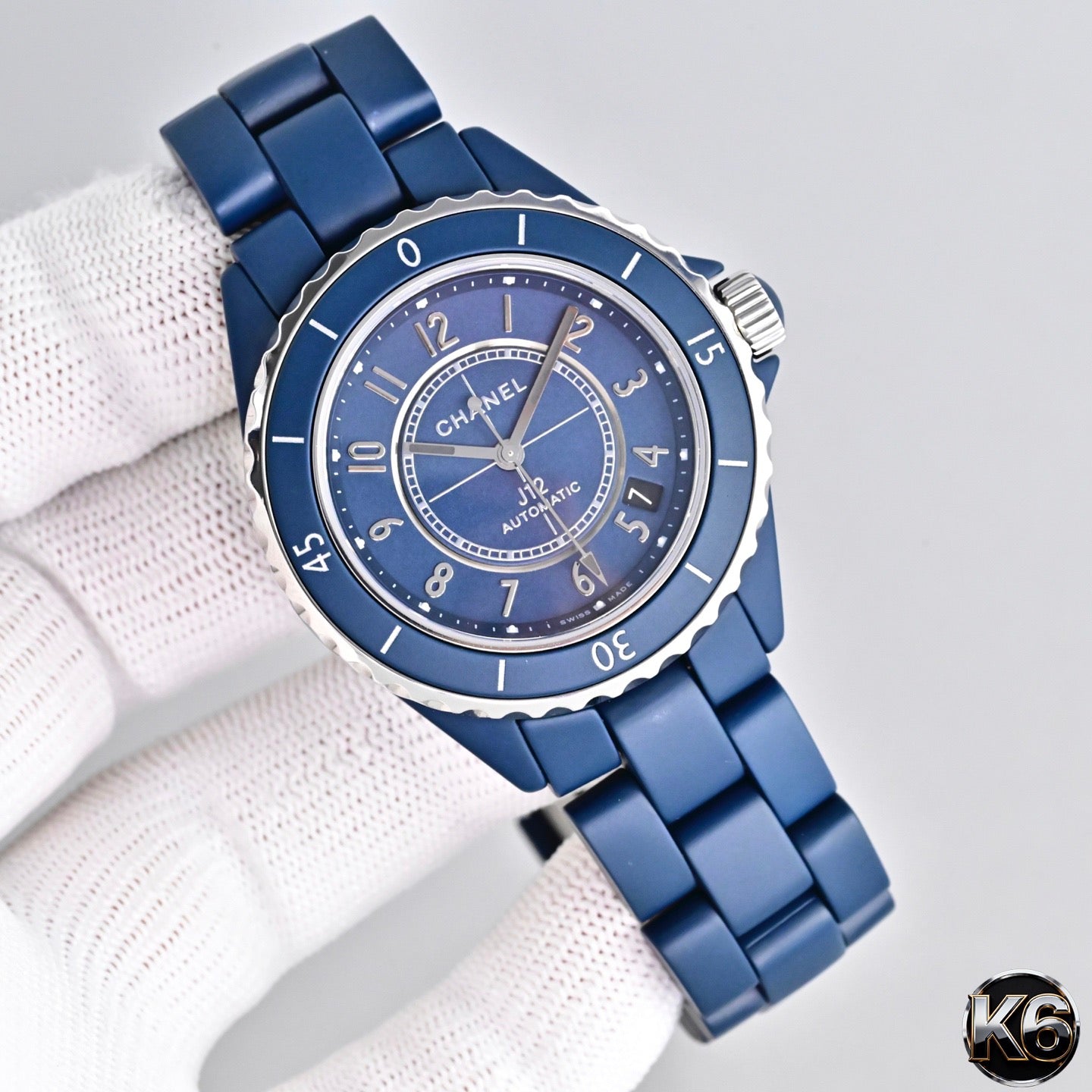Chanel J12 Caliber 12.2 Blue Ceramic Watch
