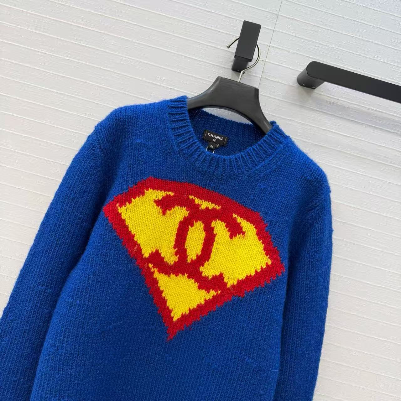 Chanel 2026 Sweater Blue Red Yellow Cashmere