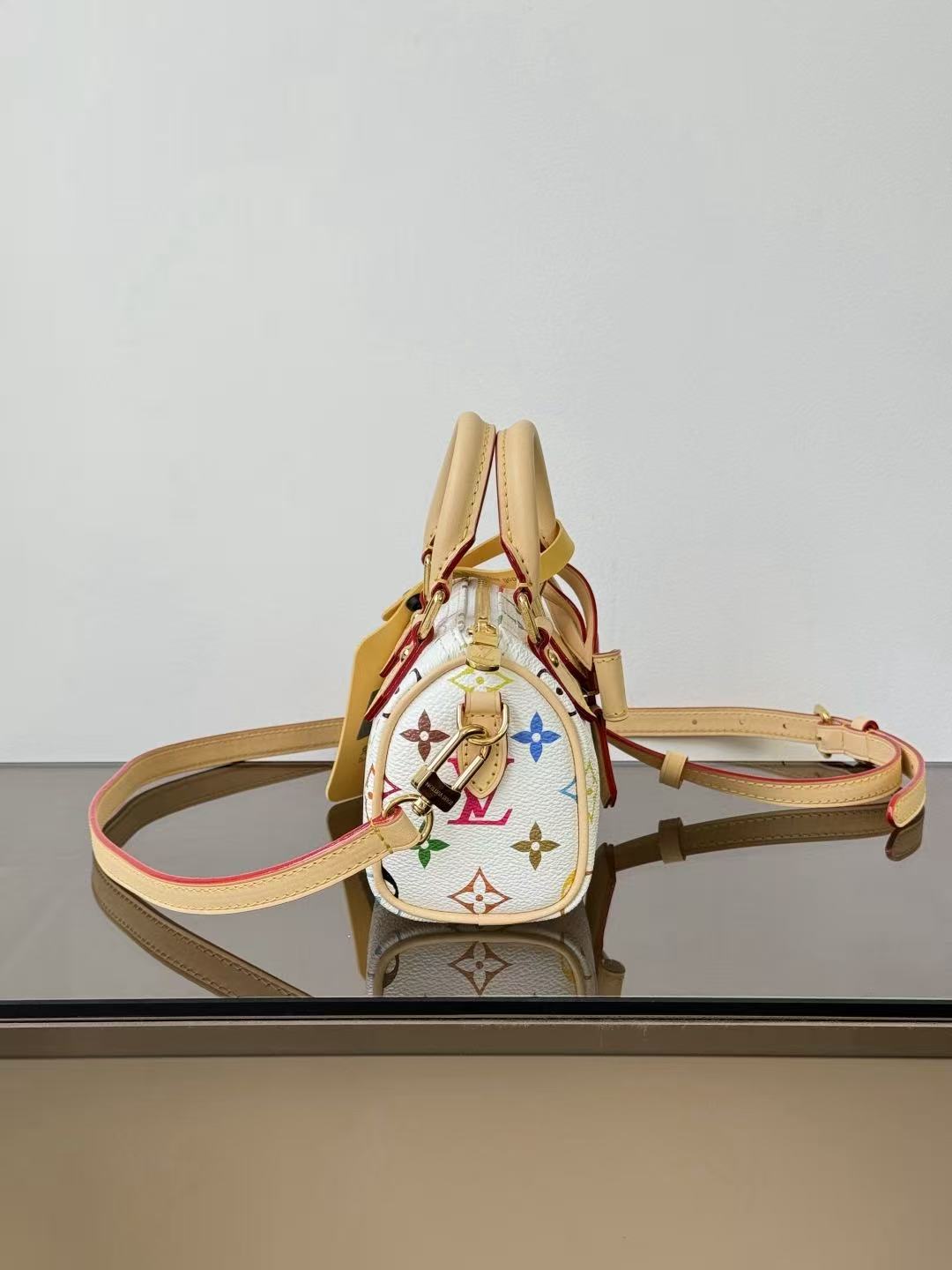 Louis Vuitton 2026 x Takashi Murakami Nano Speedy 16cm Multicolors Canvas Leather