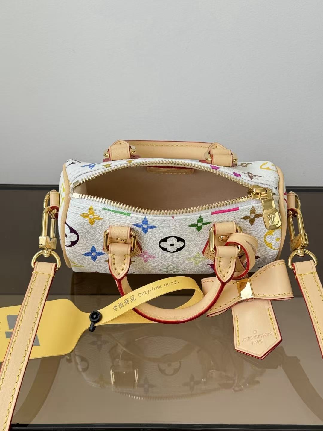 Louis Vuitton 2026 x Takashi Murakami Nano Speedy 16cm Multicolors Canvas Leather