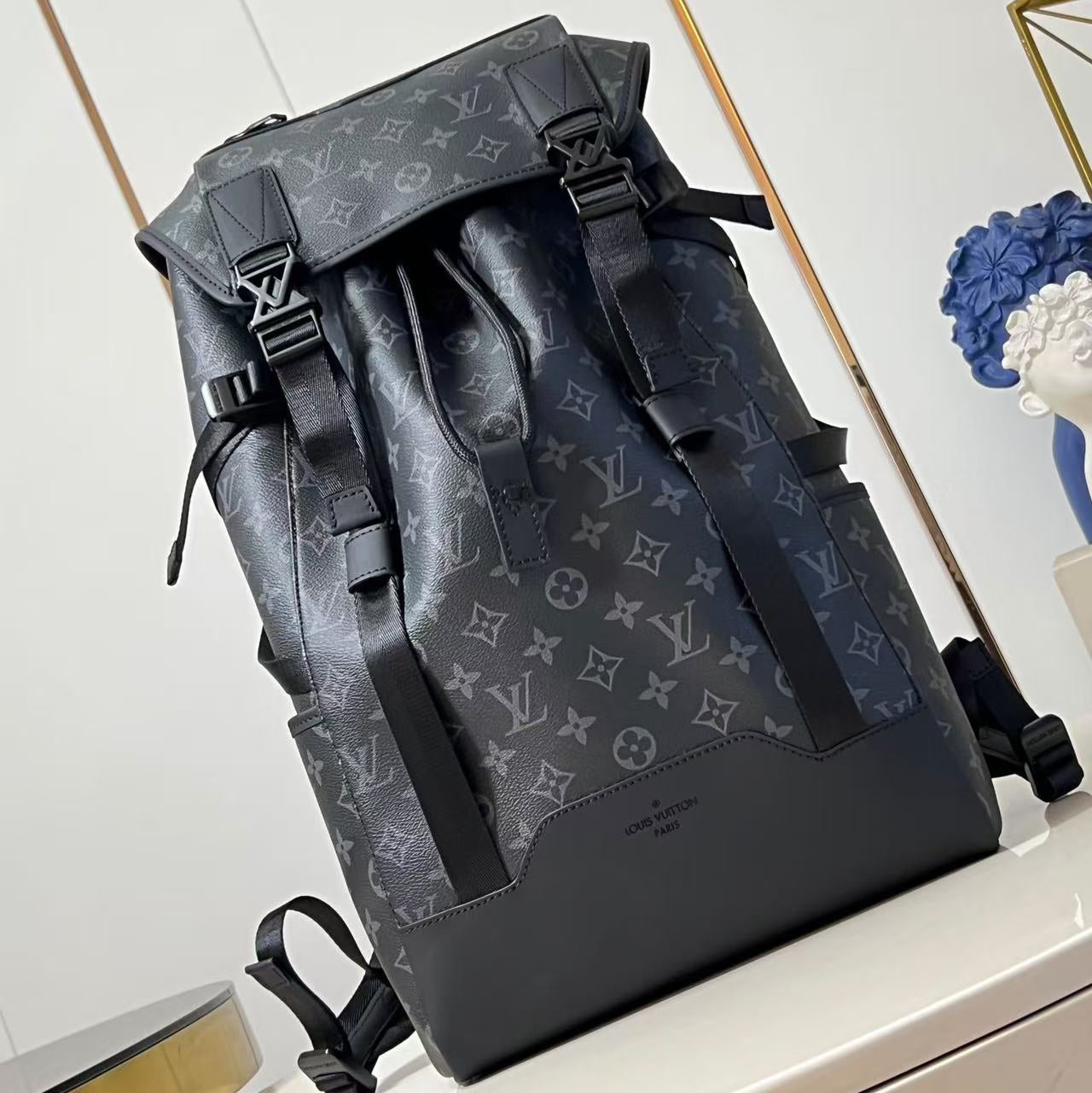 Louis Vuitton 2026 Getaway Backpack Black Leather